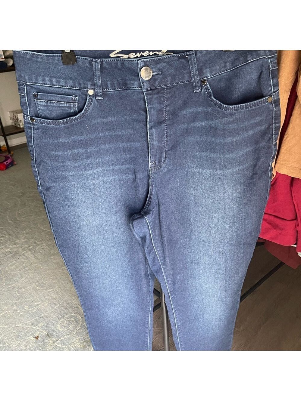 Seven7 Dark Blue Denim Jeans
